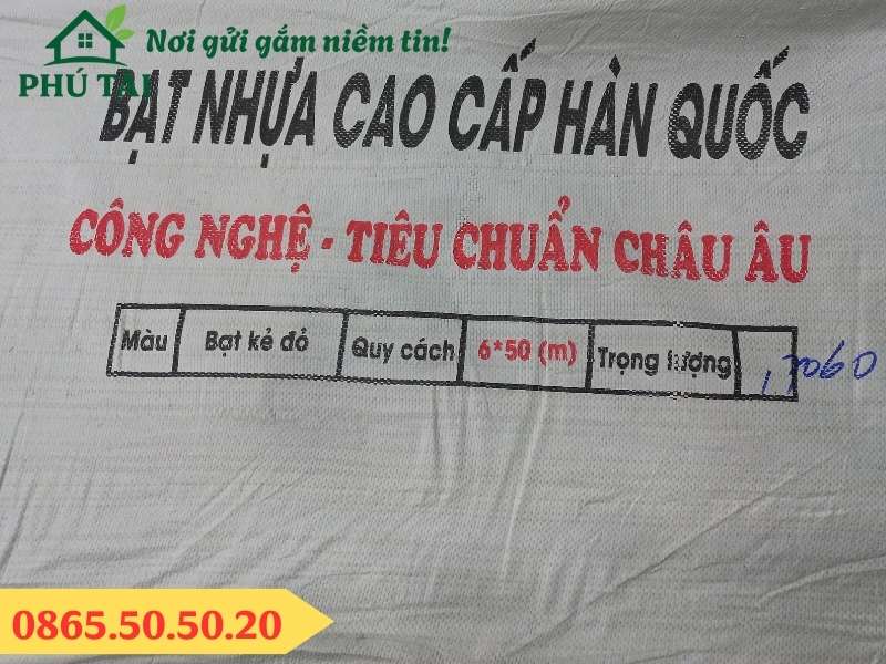 Bạt sọc khổ 6mx50m