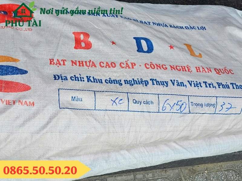 Bạt xanh cam 6mx50m 37kg