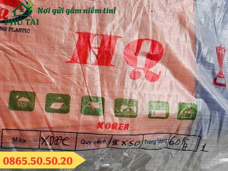 Bạt xanh cam 8mx50m 60kg