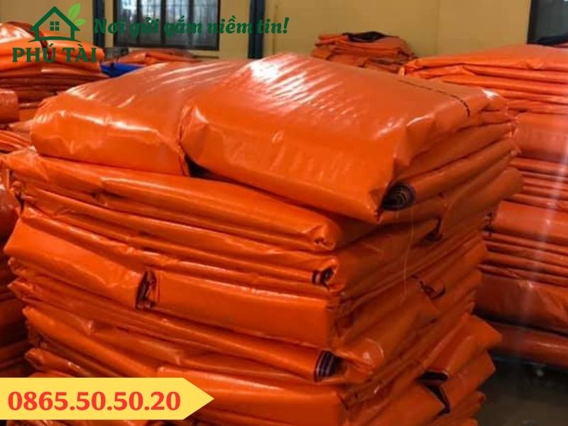 Bạt xanh cam khổ 4m giá công theo yêu cầu