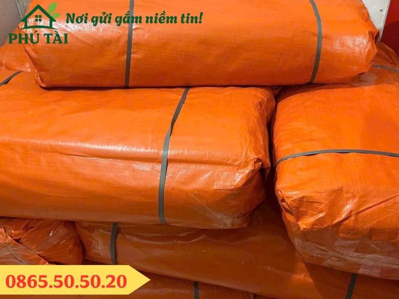 Bạt xanh cam khổ 6m gia công theo yêu cầu