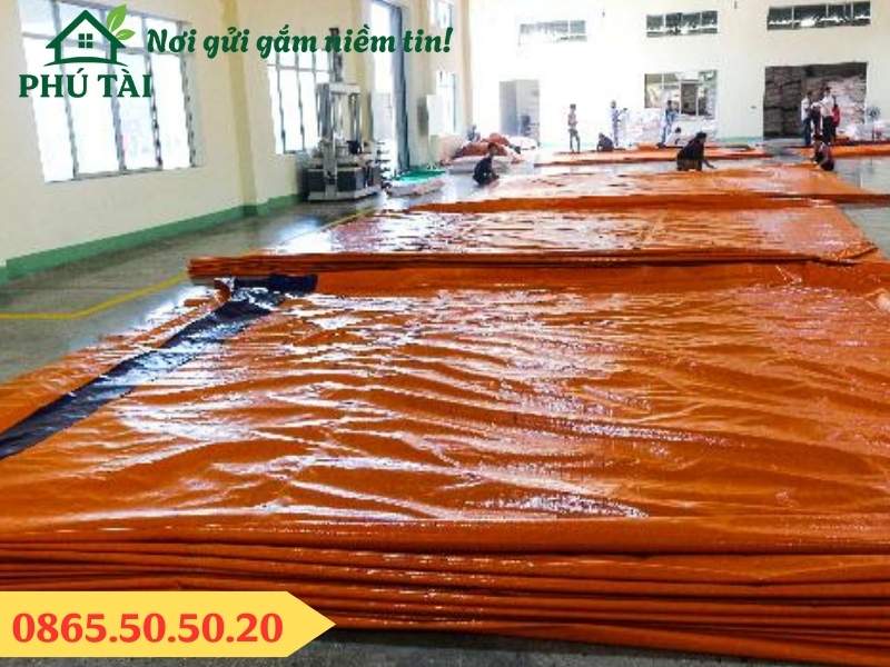 Cung cấp bạt xanh cam khổ 10m số lượng lớn