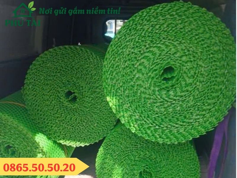 Giao lưới nhựa mắt cáo màu xanh A khổ 1.2m