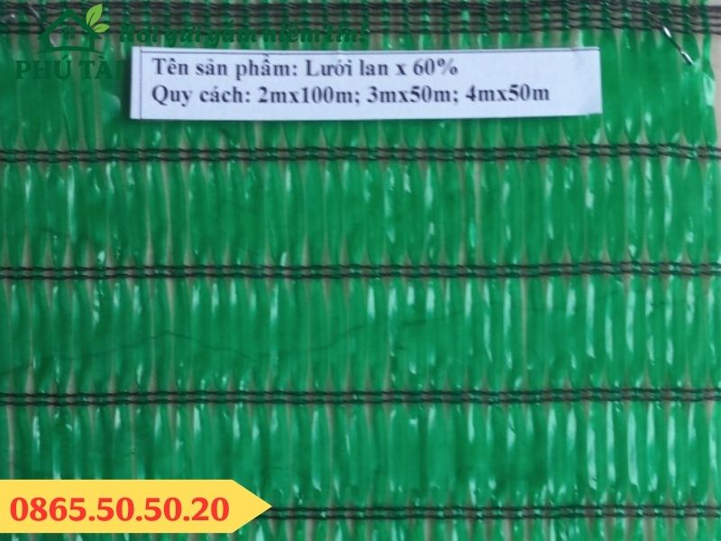 Lưới xanh che nắng 60%
