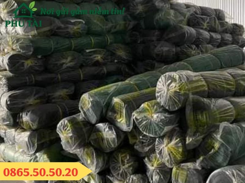 Kho lưới lan che nắng màu xanh lá, màu đen