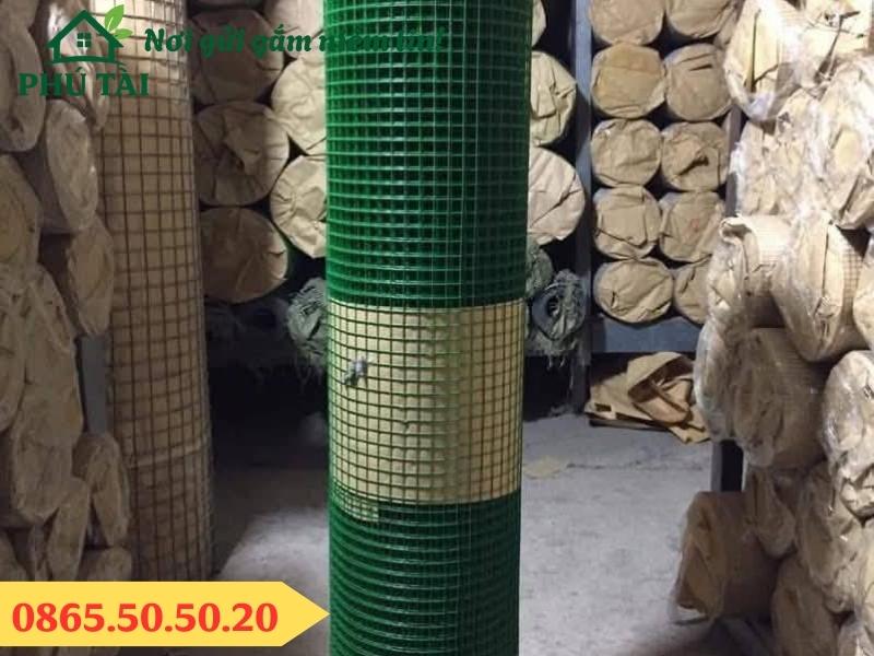 Cuộn lưới thép buộc nhựa màu xanh lá