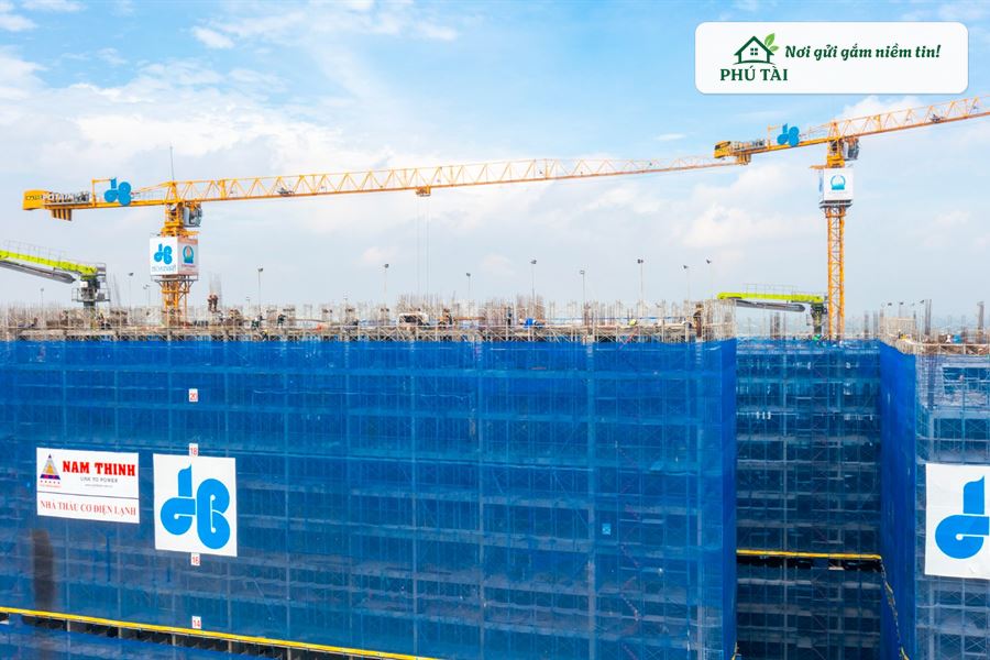lưới bao che công trình Phú Mỹ sợi HDPE nguyên sinh chống ăn mòn hóa chất và sương muối